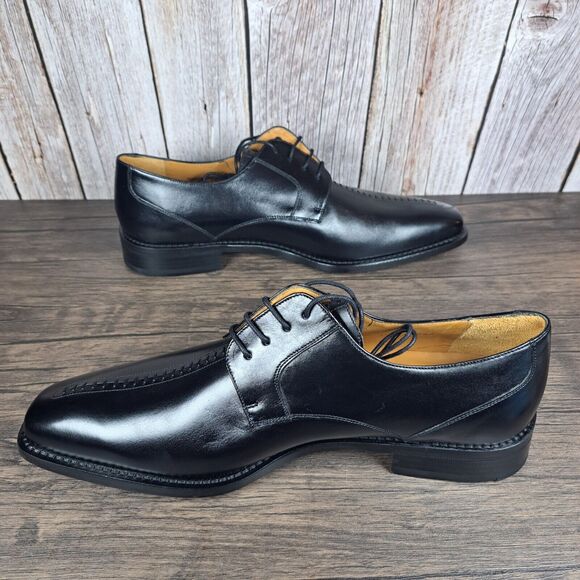Mezlan Torque Black Men's Sz 10.5 M Lace Up Oxford Dress Shoe w/Dust Bag - Picture 5 of 16